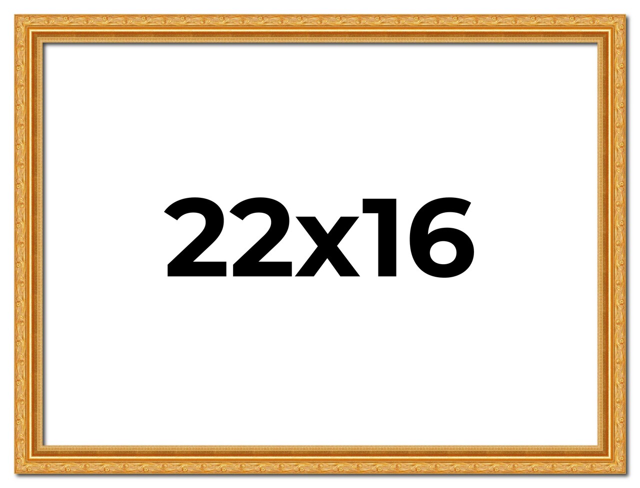 22x16 Solid Wood Antique Picture Frame with UV-Resistant Acrylic & Acid-Free Backing, Available in 4 Finishes: Bronze, Gold, Silver, and Gold with Black